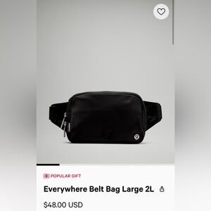 Lululemon Everywhere Belt bag Large 2L